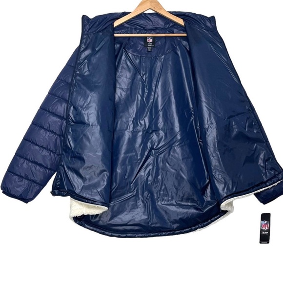 NFL Tennessee Titans Puffer Jacket Womens Sz
XXL Navy White Quilted Full Zip - Picture 6 of 9